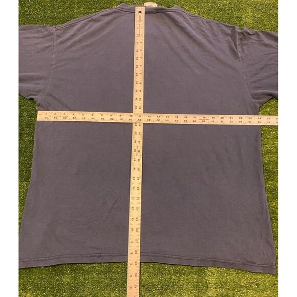 Denver Broncos shirt mens extra large long sleeve Y2K Retro blue adult NFL Q - Picture 10 of 11